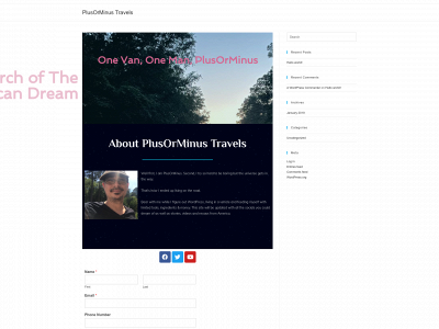 plusorminustravels.com snapshot