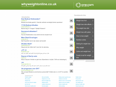 whyweightonline.co.uk snapshot