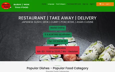 royaltokyosushi.be snapshot