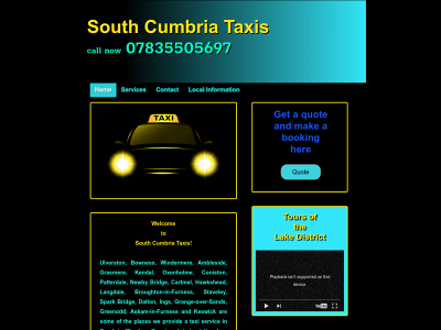 south-cumbria-taxis.co.uk snapshot