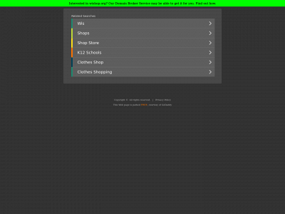 wishop.org snapshot