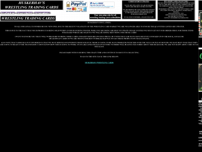 huskerhavswrestlingcards.com snapshot