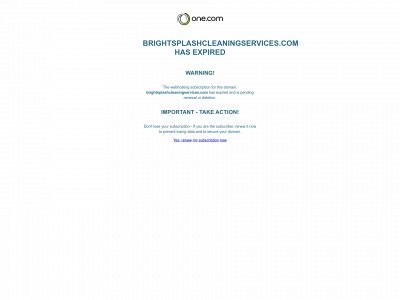 brightsplashcleaningservices.com snapshot