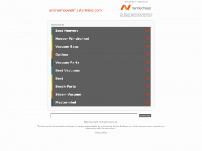 andrewhoovermastermind.com snapshot