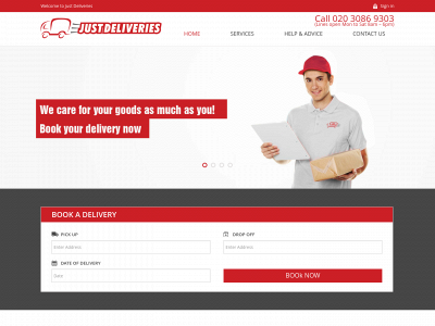 www.just-deliveries.co.uk snapshot