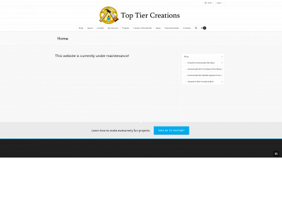 toptiercreations.com snapshot