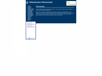 valkeakoskenmieslaulajat.fi snapshot