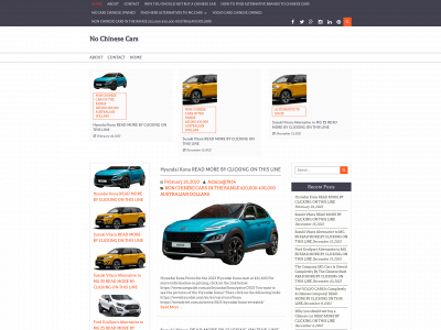 nochinesecars.com snapshot
