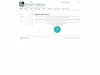 ampartyrentals.com snapshot