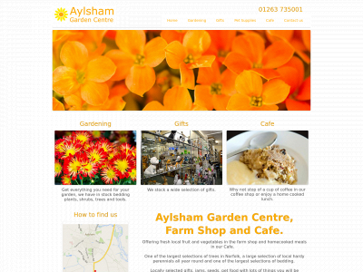 aylshamgardencentre.co.uk snapshot