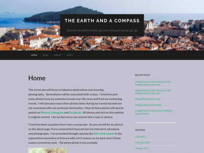 theearthandacompass.com snapshot