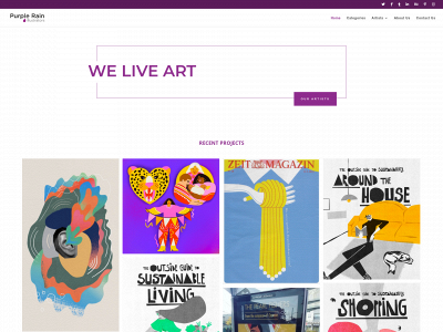 purplerainillustrators.com snapshot