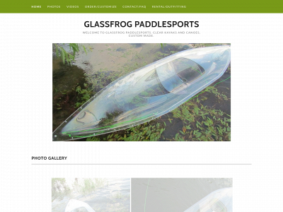 glassfrogpaddlesports.com snapshot