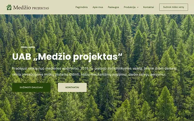 medzioprojektas.lt snapshot