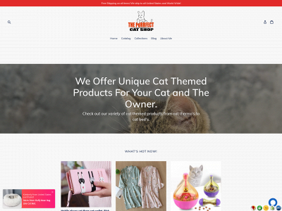 www.thepurrfectcatshop.com snapshot