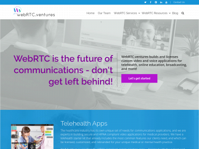 webrtc.ventures snapshot