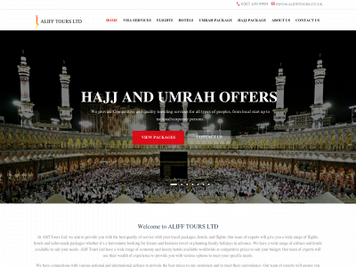 alifftours.co.uk snapshot