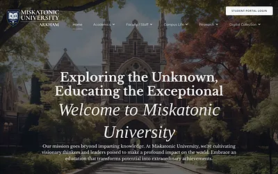 miskatonic.education snapshot