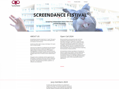 screendancefestival.com snapshot