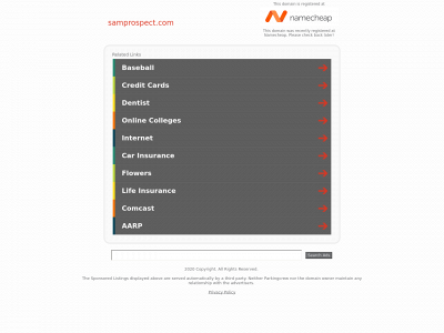 samprospect.com snapshot