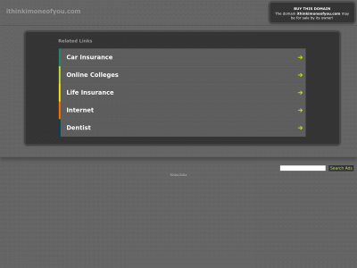 ithinkimoneofyou.com snapshot