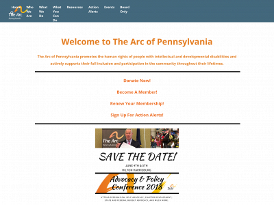 thearcpa.org snapshot