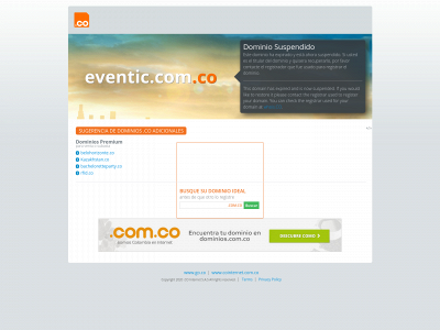 eventic.com.co snapshot
