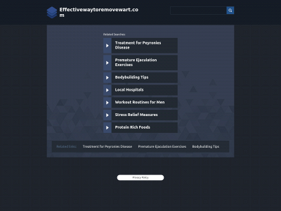 effectivewaytoremovewart.com snapshot