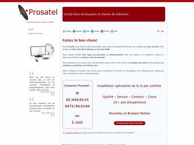 prosatel.be snapshot