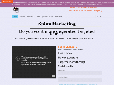 spinnmarketing.com snapshot