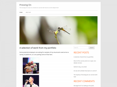 pressingon.net snapshot