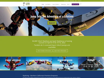 skydanceskydiving.com snapshot