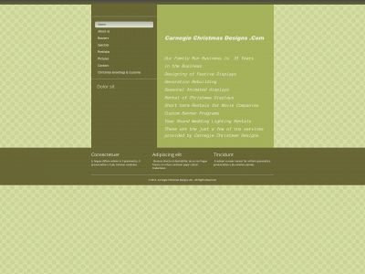 www.carnegiechristmasdesigns.com snapshot