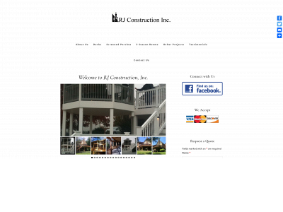 rjconstructionincmd.com snapshot