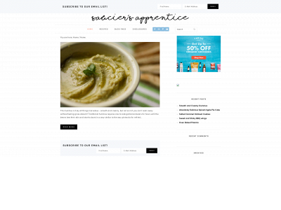 sauciersapprentice.com snapshot