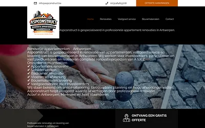 aspconstruct.be snapshot