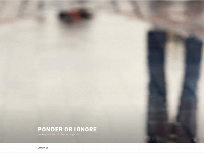 ponderorignore.com snapshot