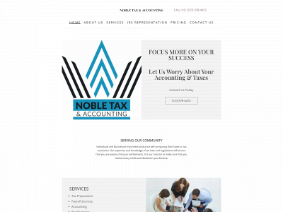 mynobleaccountant.com snapshot