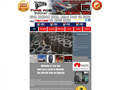 tyreace.com.au snapshot