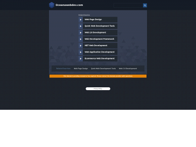 oceanawebdev.com snapshot