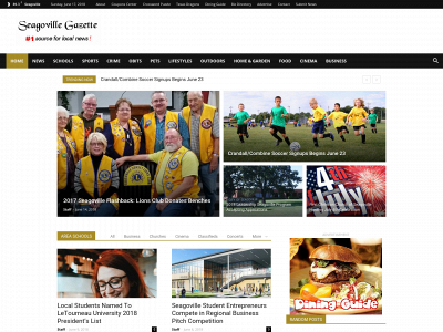 seagovillegazette.com snapshot