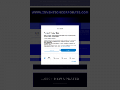 inventioncorporate.com snapshot