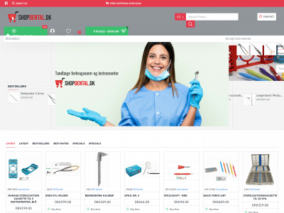 shopdental.dk snapshot
