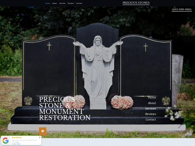 preciousstonesmonuments.com snapshot