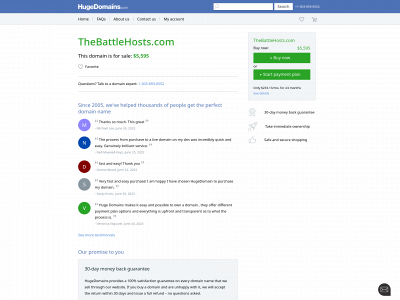 thebattlehosts.com snapshot