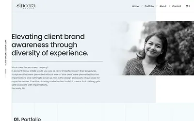 sinceradesign.com snapshot