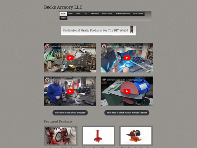 becksarmory.com snapshot