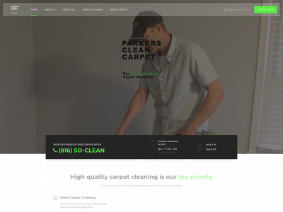parkerscleancarpet.com snapshot