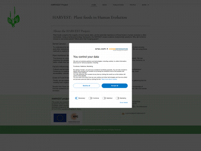 harvestproject.eu snapshot