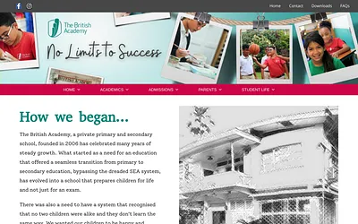 britishacademy.edu.tt snapshot